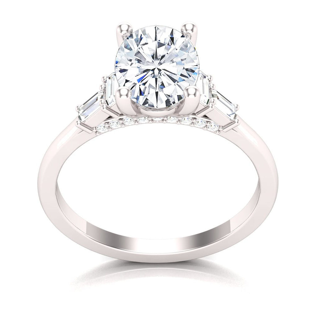 14KW French Baguette Ring