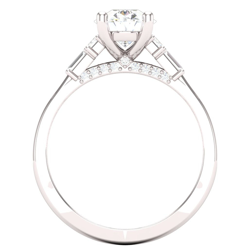14KW French Baguette Ring