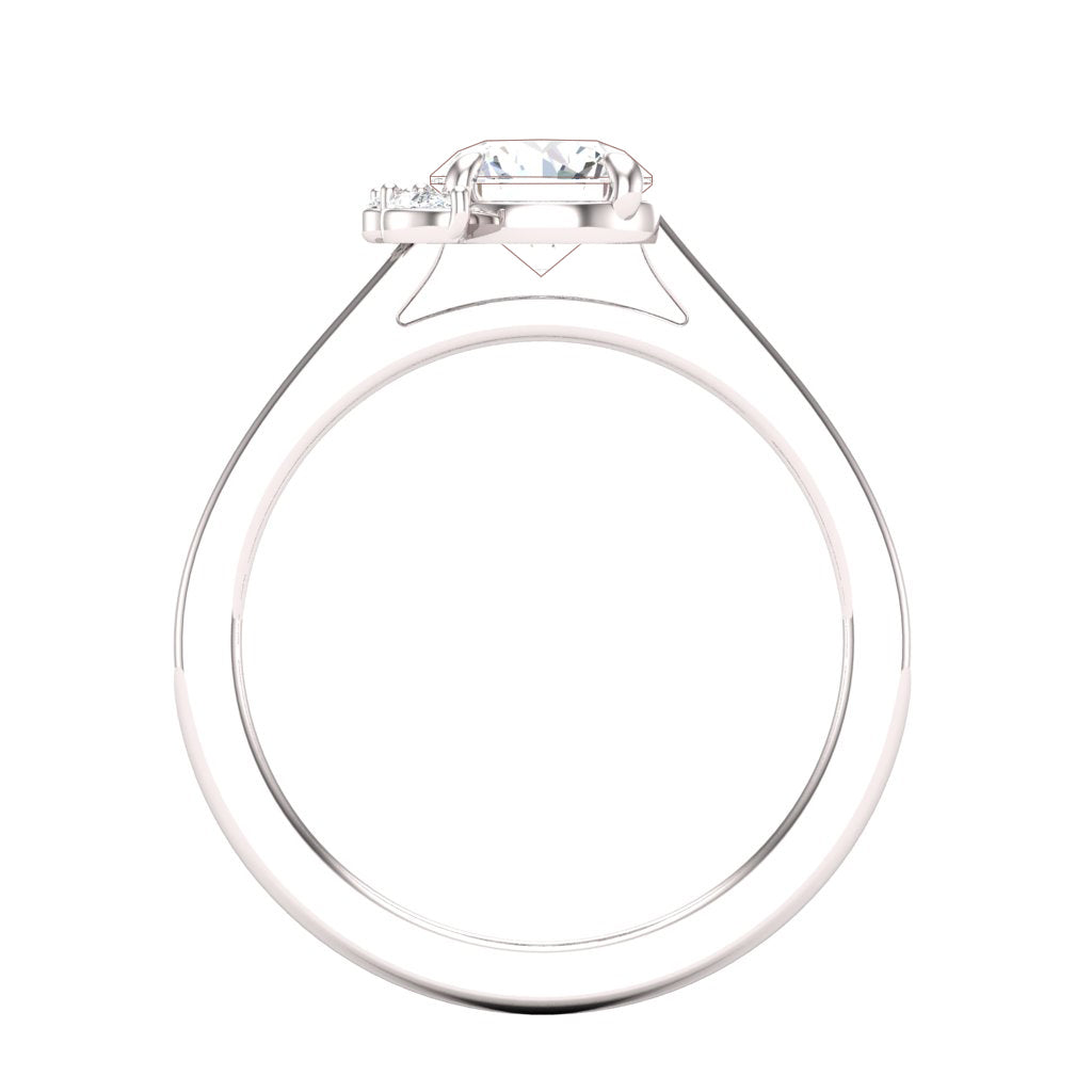 14KW Pear Whisp Ring