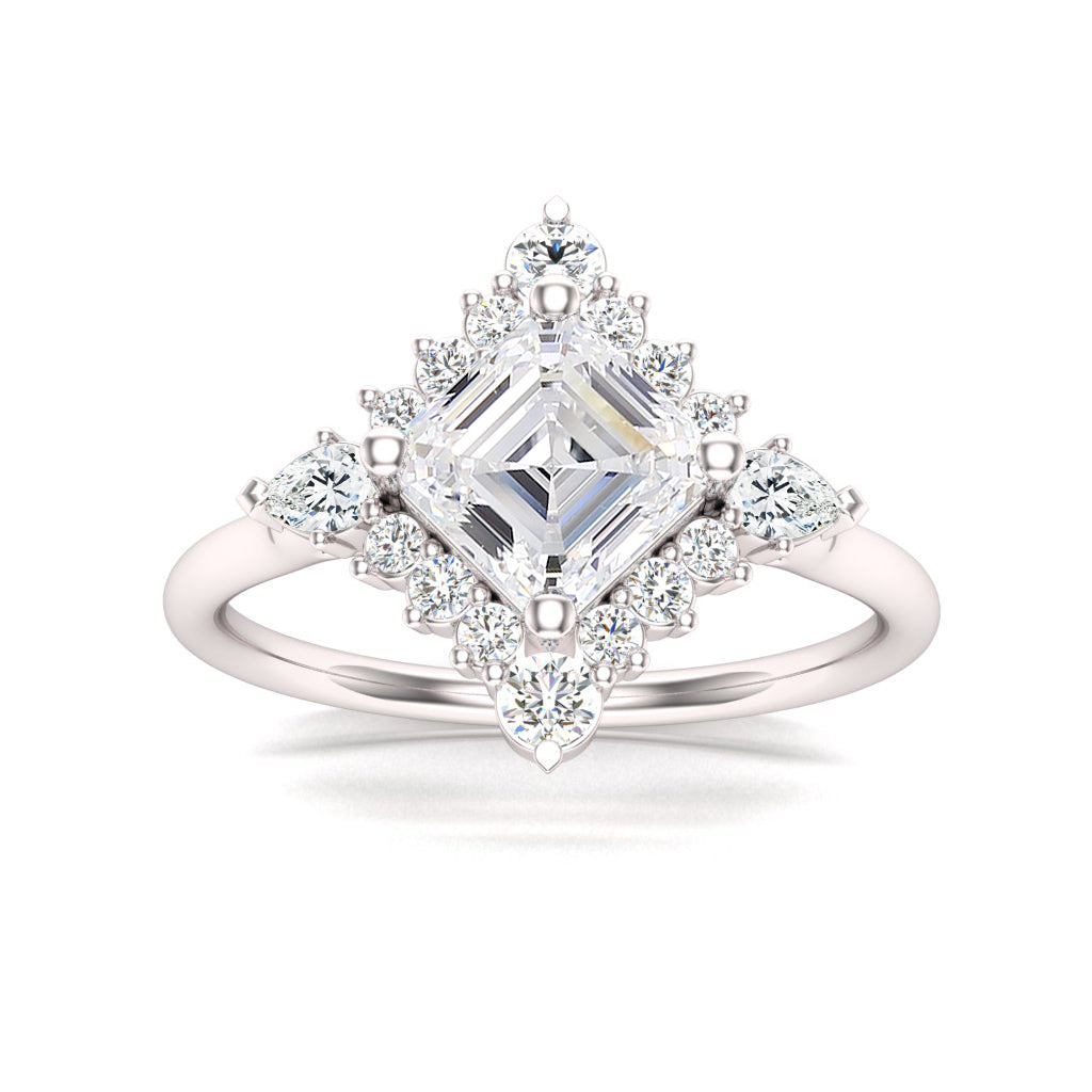 14KW Snowflake Ring
