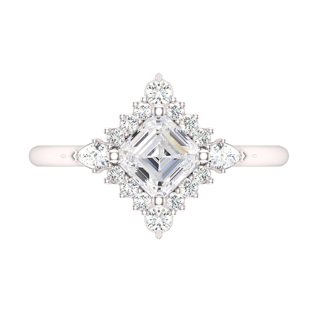 14KW Snowflake Ring