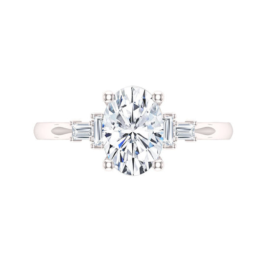 14KW French Baguette Ring