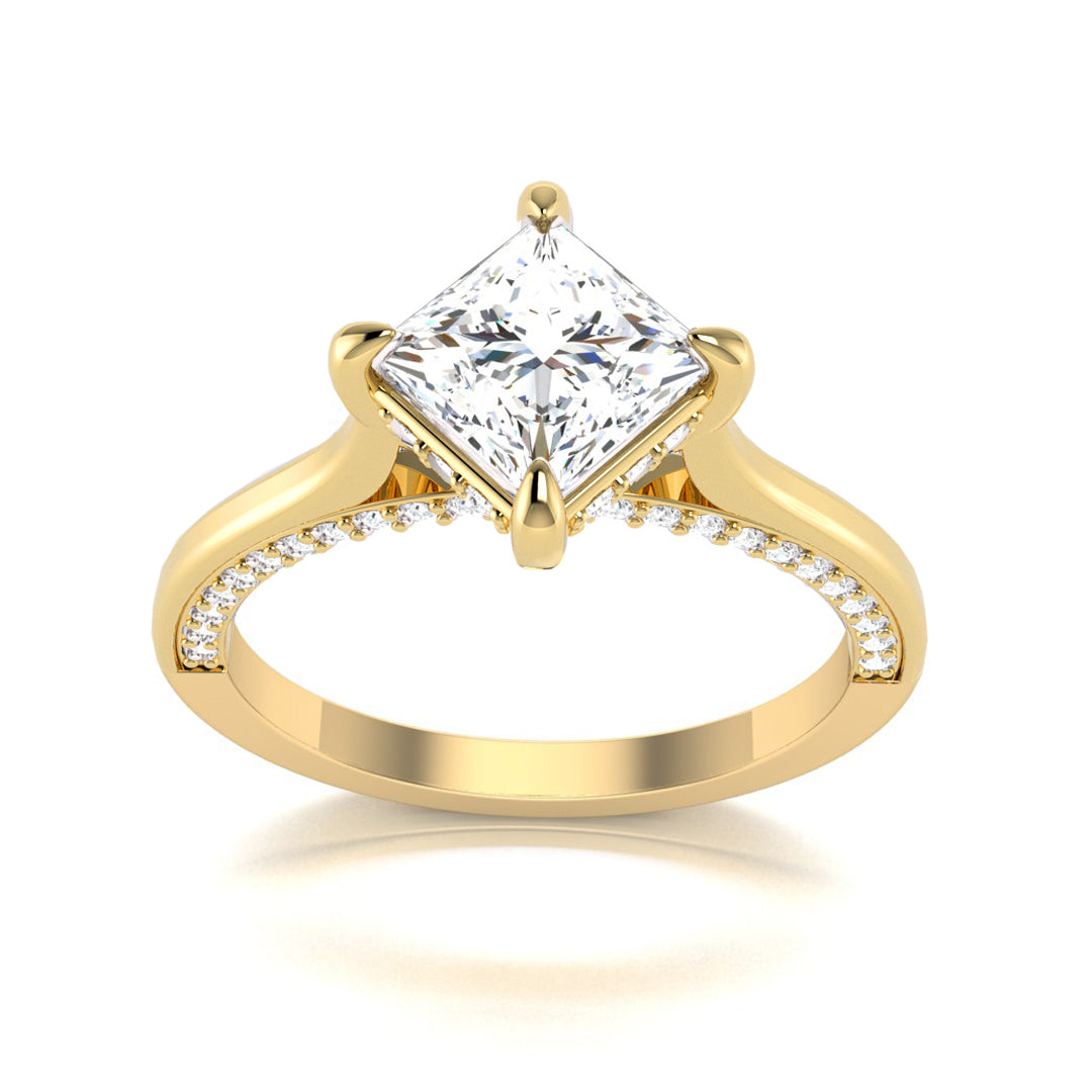 14KY Hidden Sparkles Ring