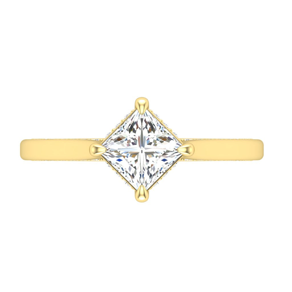 14KY Hidden Sparkles Ring