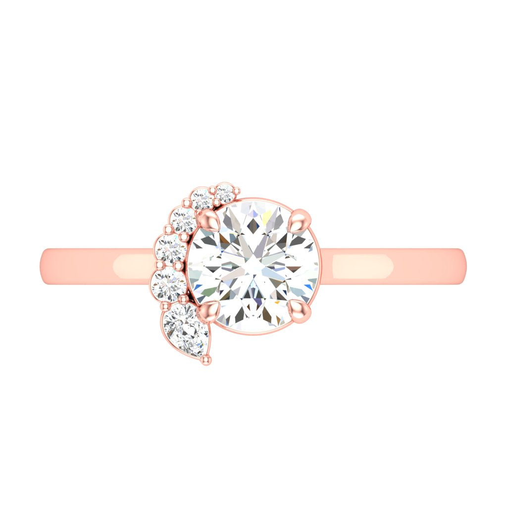 14KR Pear Whisp Ring
