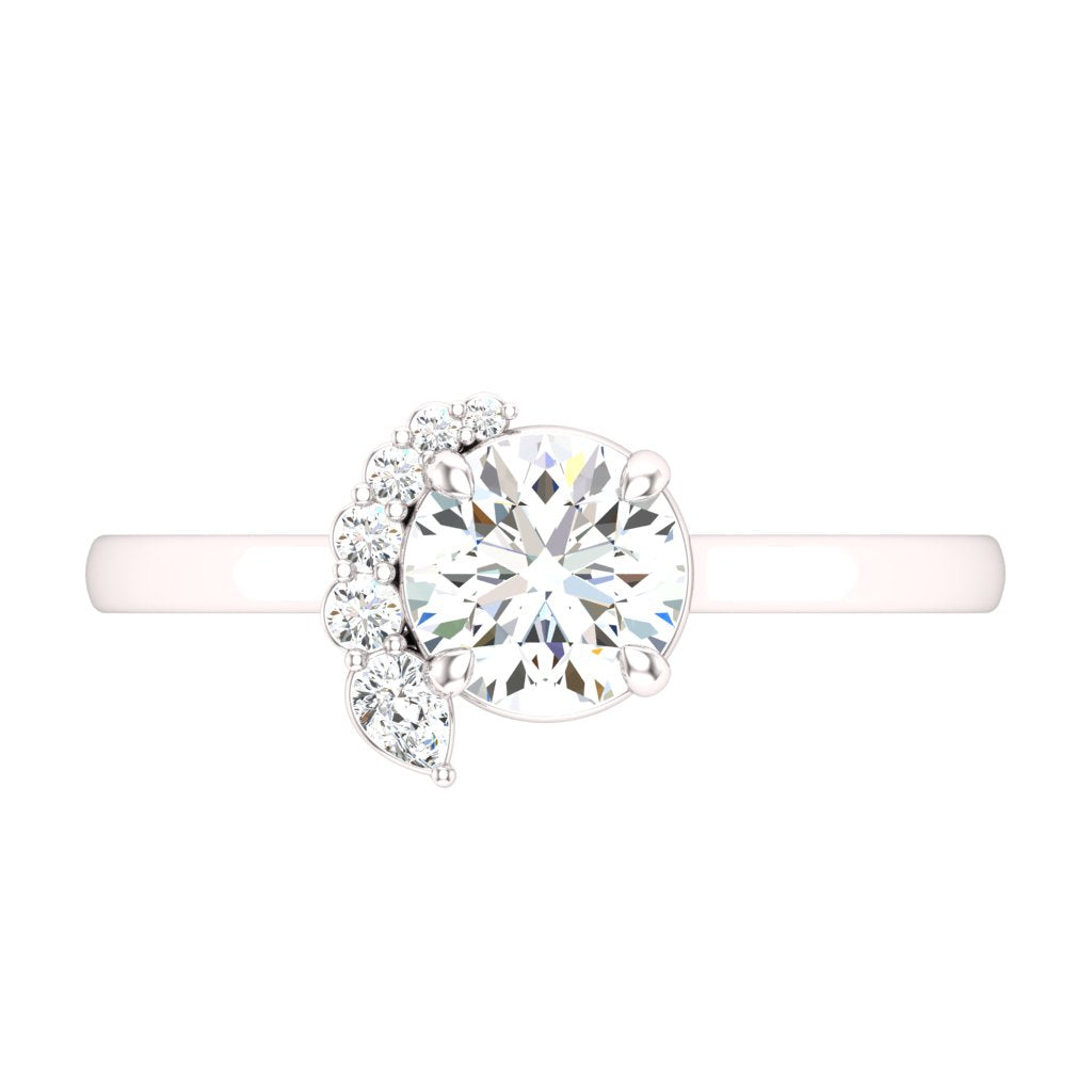 14KW Pear Whisp Ring