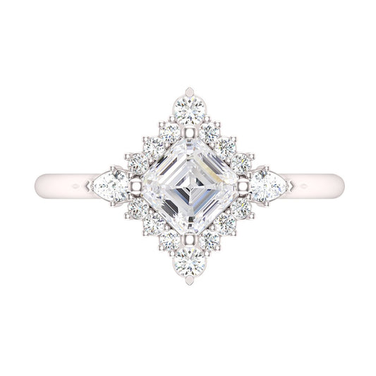 14KW Snowflake Ring